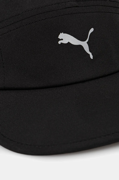 Puma czapka z daszkiem kolor czarny z nadrukiem 26168 - zdjęcie produktu nr 2