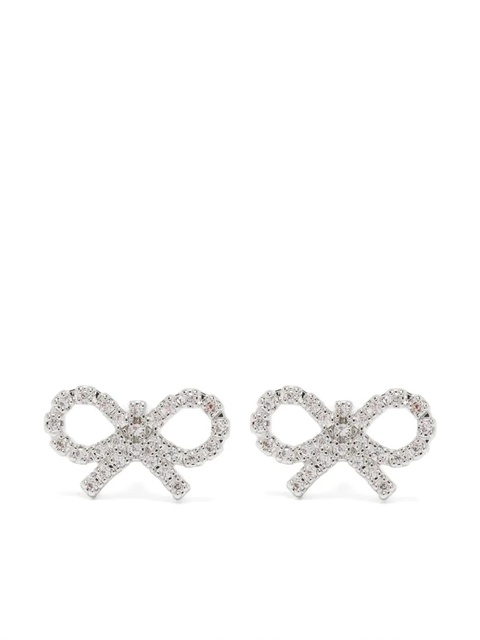 Self-Portrait Micro Bow earrings - Silver - zdjęcie produktu nr 1