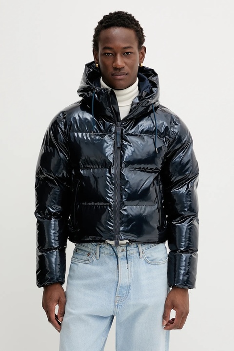 Rains kurtka 15150 Alta Short Puffer Jacket kolor granatowy zimowa 15150 - zdjęcie produktu nr 1