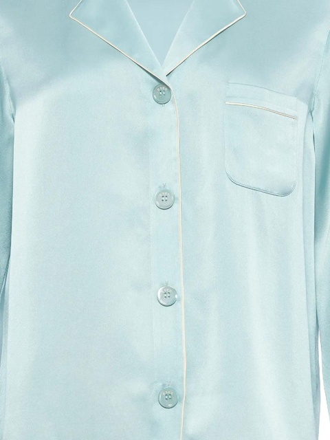 ERES Convive silk pyjama shirt - Blue - zdjęcie produktu nr 2