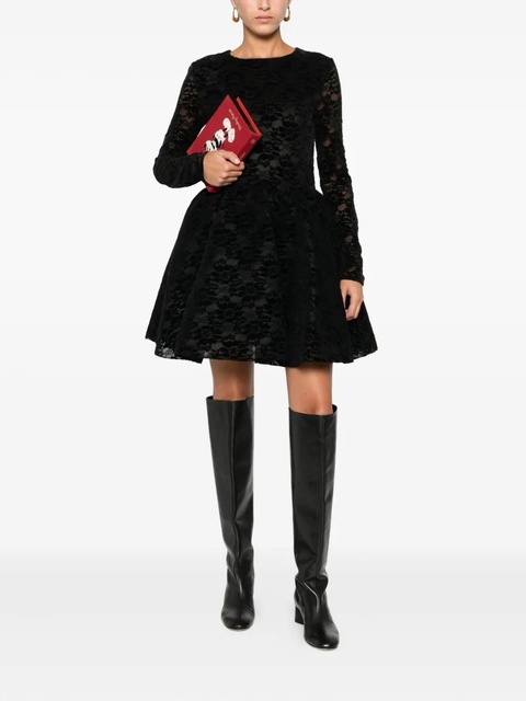 Maje lace-panel flared dress - Black - zdjęcie produktu nr 2