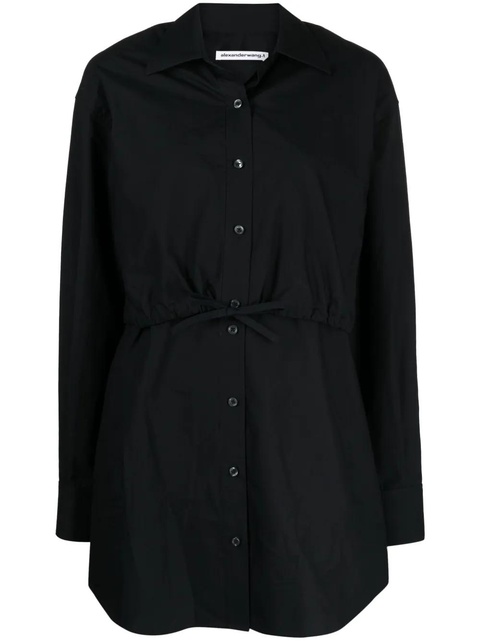 Alexander Wang layered cotton shirtdress - Black - zdjęcie produktu nr 1