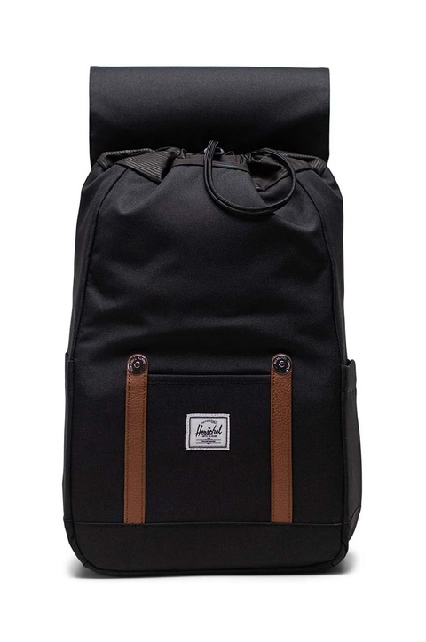Herschel plecak Retreat™ Small kolor czarny duży gładki - zdjęcie produktu nr 2
