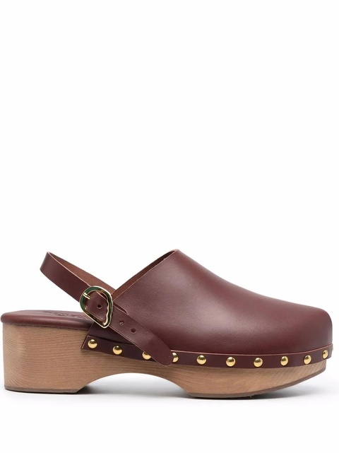 Ancient Greek Sandals Classic Closed 70mm studded clogs - Brown - zdjęcie produktu nr 1