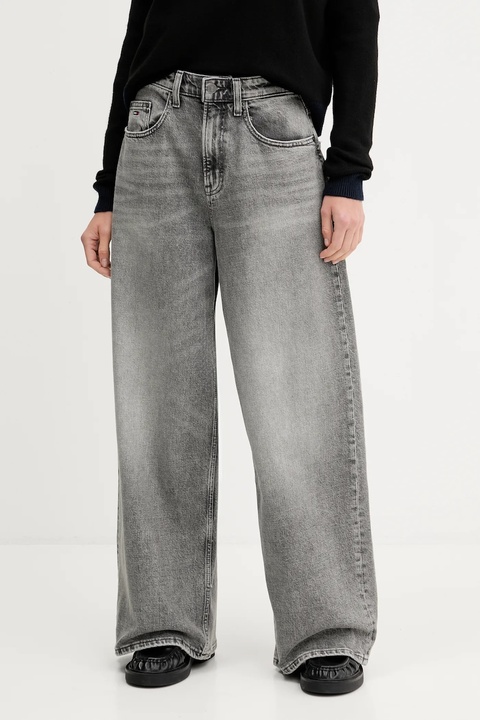 Tommy Jeans jeansy damskie kolor szary DW0DW21736 - zdjęcie produktu nr 1