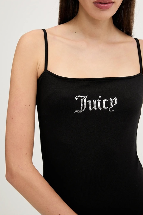 Juicy Couture sukienka HAYLEY MINI DRESS kolor czarny mini dopasowana JCWED225304 - zdjęcie produktu nr 2