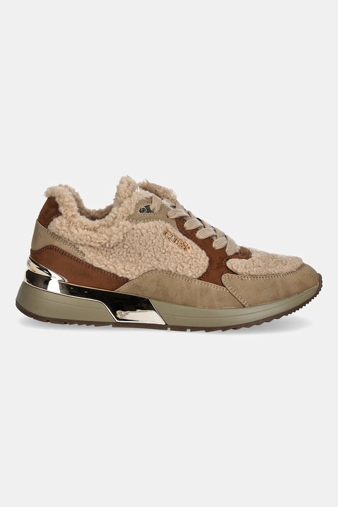 Guess sneakersy MOXEA17 damskie kolor beżowy FLFM17 FUR12 - zdjęcie produktu nr 2