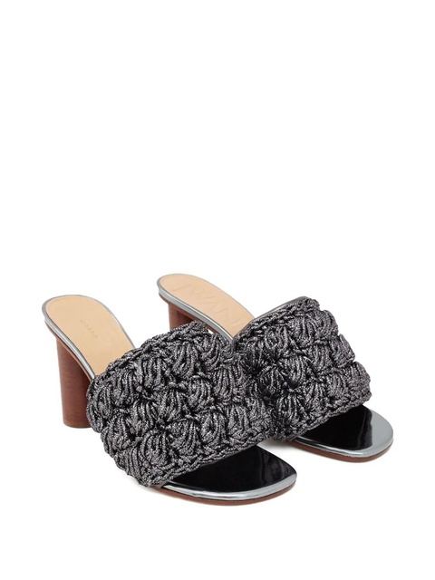 JW Anderson lurex-detail interwoven sandals - Grey - zdjęcie produktu nr 2