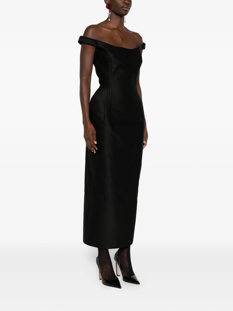 Magda Butrym silk midi dress - Black - zdjęcie produktu nr 2