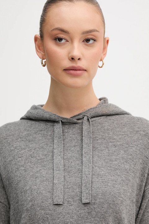 United Colors of Benetton sweter z dodatkiem wełny damski kolor szary lekki 102HE203V - zdjęcie produktu nr 1
