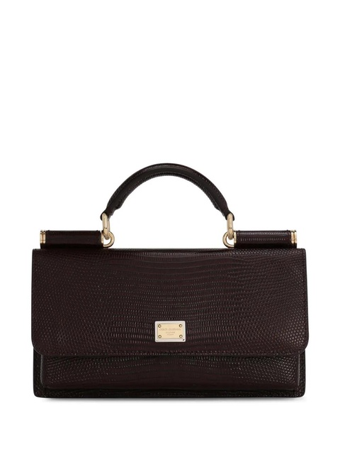 Dolce & Gabbana mini Sicily leather bag - Black - zdjęcie produktu nr 1