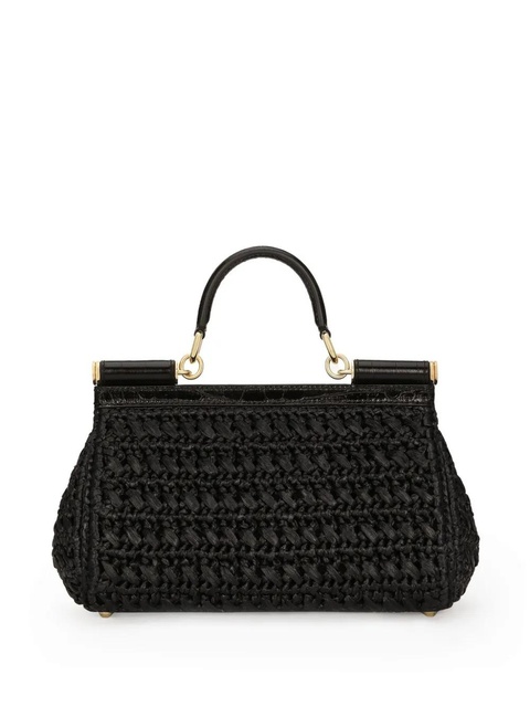 Dolce & Gabbana Sicily interwoven mini bag - Black - zdjęcie produktu nr 2