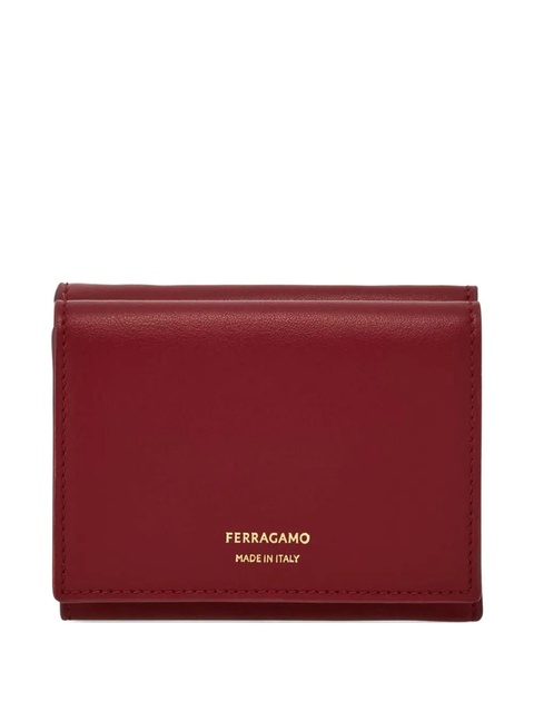 Ferragamo two-tone tri-fold wallet - Red - zdjęcie produktu nr 1