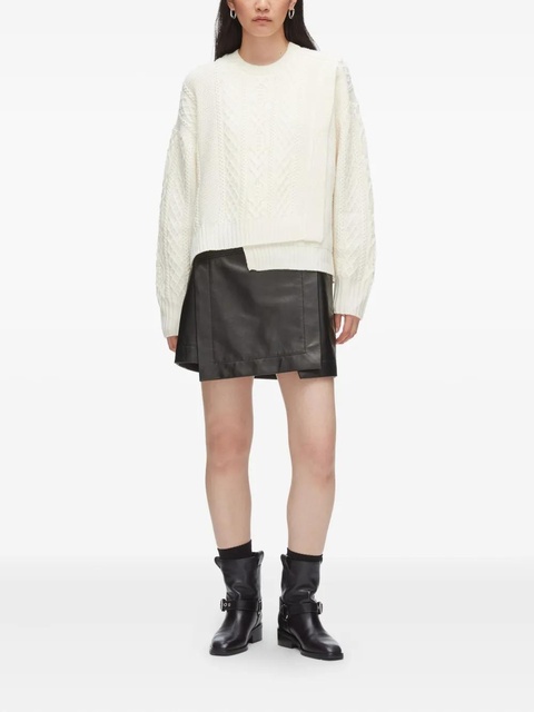 3.1 Phillip Lim cable-knit panelled sweater - Neutrals - zdjęcie produktu nr 2