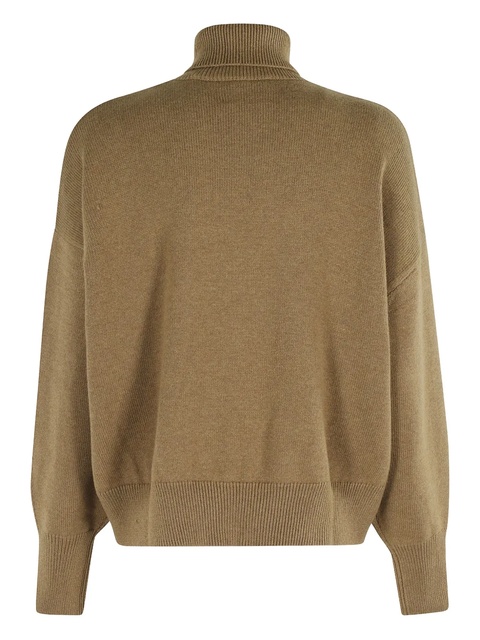 MARANT ÉTOILE turtleneck logo-embroidered sweater - Green - zdjęcie produktu nr 2