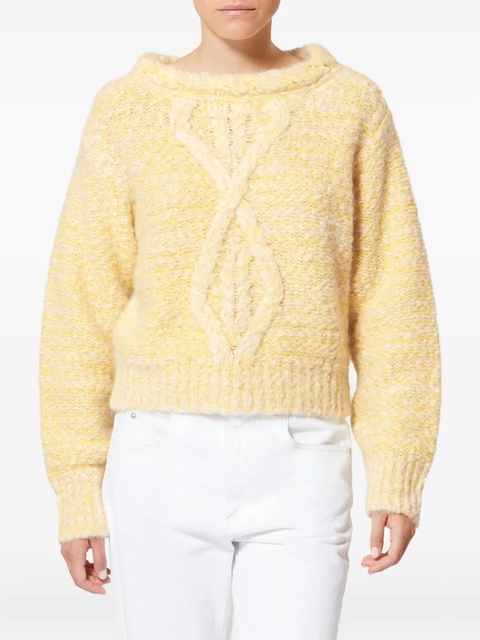 ISABEL MARANT Dorota cable-knit sweater - Yellow - zdjęcie produktu nr 1