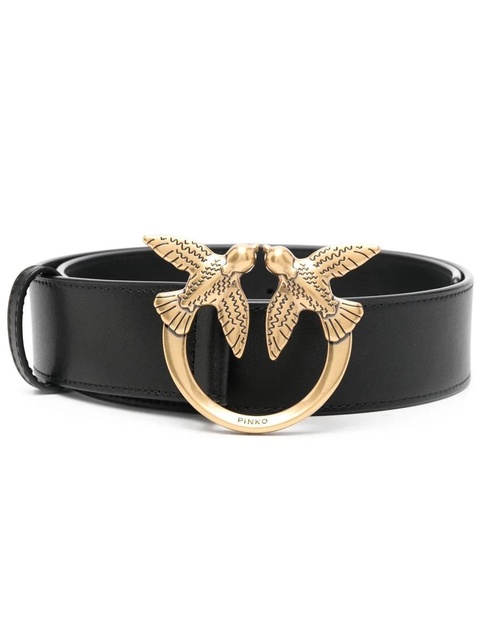 PINKO Love leather belt - Black - zdjęcie produktu nr 2