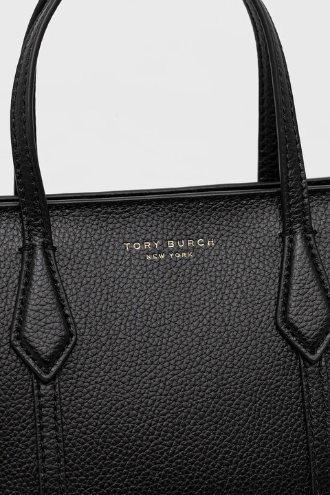 Tory Burch torebka skórzana Perry Mini Tote kolor czarny 175548.001 - zdjęcie produktu nr 1