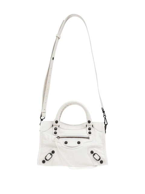 Balenciaga mini Le City leather tote bag - White - zdjęcie produktu nr 1