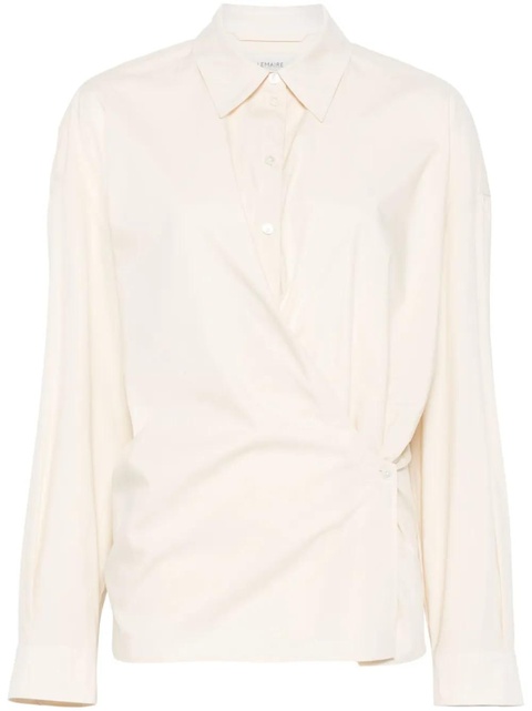 LEMAIRE straight-collar twisted shirt - Neutrals - zdjęcie produktu nr 1