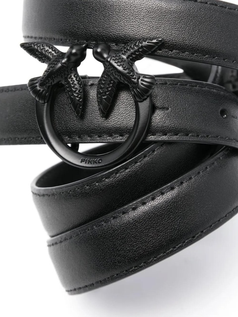 PINKO Love Birds-buckle thin belt - Black - zdjęcie produktu nr 2