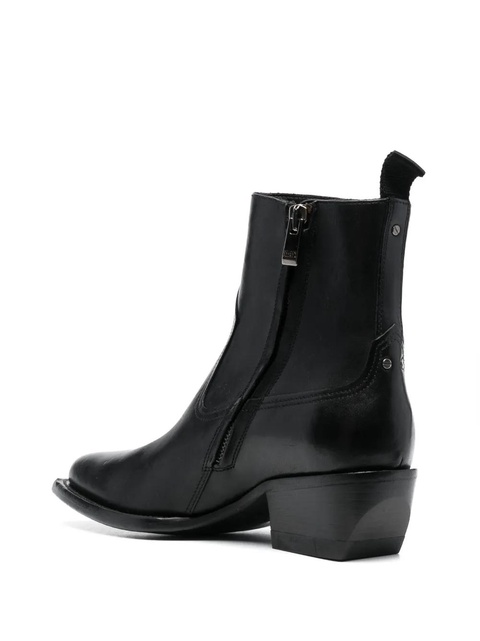 Golden Goose 50mm pointed-toe leather boots - Black - zdjęcie produktu nr 2