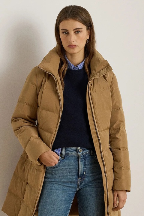 Lauren Ralph Lauren kurtka puchowa kolor beżowy zimowa 297P04095 - zdjęcie produktu nr 2