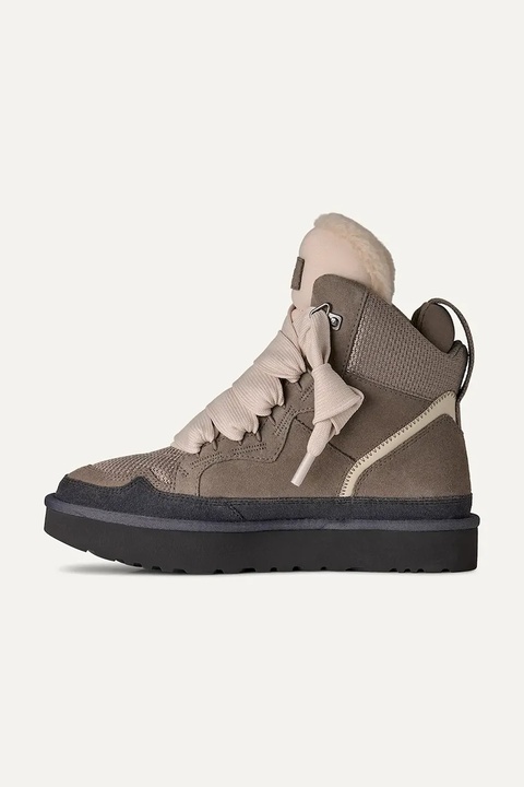 UGG sneakersy zamszowe Highmel damskie kolor beżowy 1145390.CBBLG - zdjęcie produktu nr 2