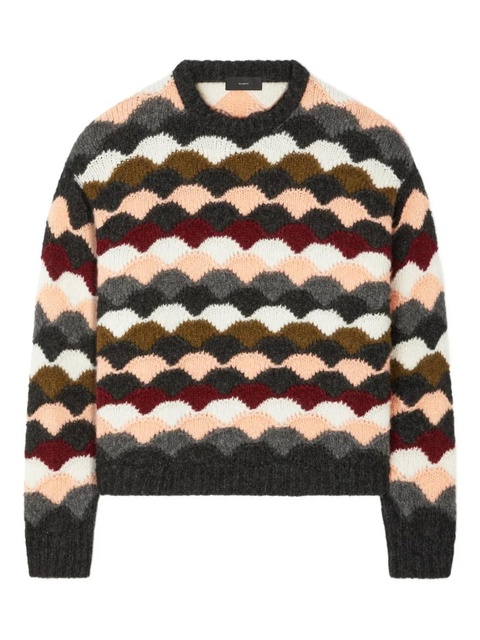 Alanui Shattered Stripes sweater - Grey - zdjęcie produktu nr 1