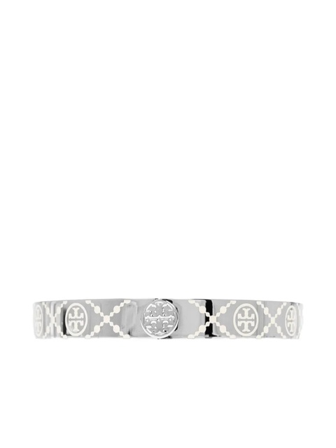 Tory Burch logo-engraved bracelet - Silver - zdjęcie produktu nr 1