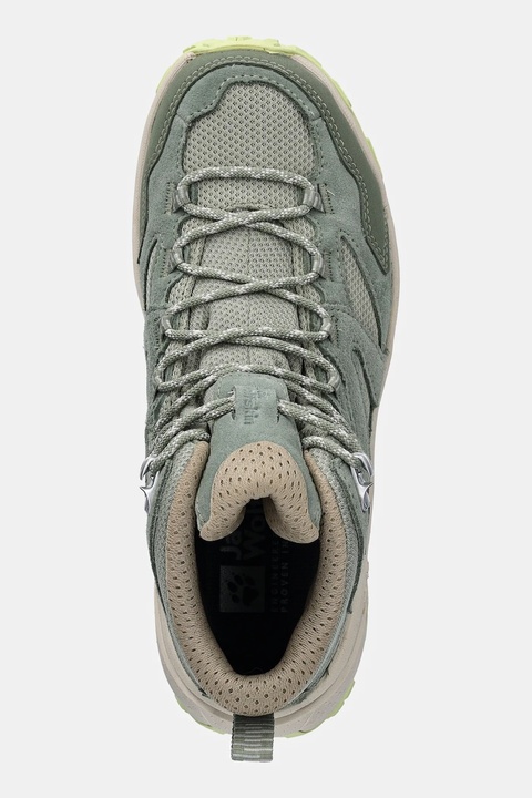 Jack Wolfskin buty Vojo Tour Texapore Mid damskie kolor zielony A62071 - zdjęcie produktu nr 1
