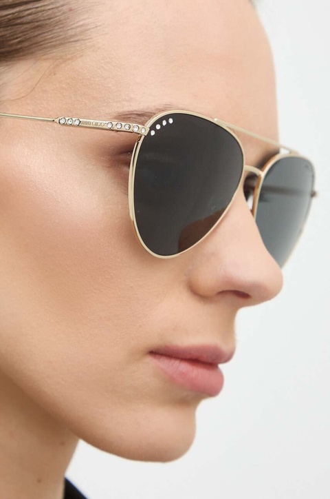 Jimmy Choo okulary przeciwsłoneczne damskie kolor czarny 0JC4002B - zdjęcie produktu nr 2