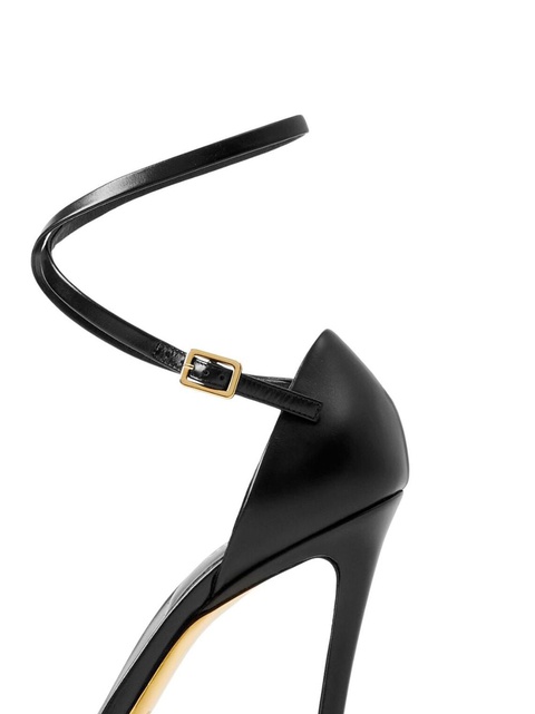 Burberry 100mm wrap-around leather sandals - Black - zdjęcie produktu nr 2