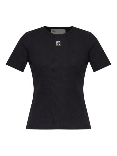 Tory Burch logo-patch T-shirt - Black - zdjęcie produktu nr 1