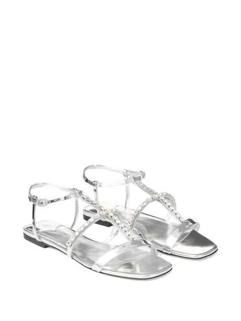Jimmy Choo Gwyn flat sandals - Silver - zdjęcie produktu nr 2