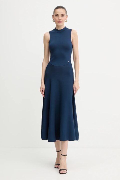 Guess sukienka CASSANDRA kolor niebieski maxi rozkloszowana W5YK0S Z0241 - zdjęcie produktu nr 1