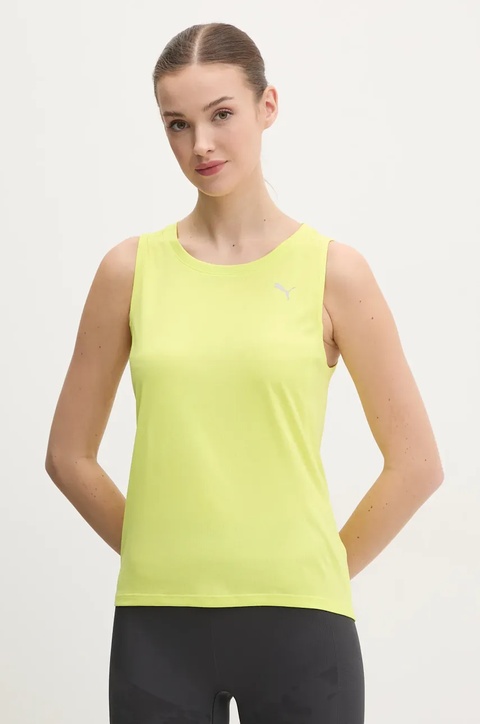 Puma top do biegania Velocity kolor żółty 526574 - zdjęcie produktu nr 1