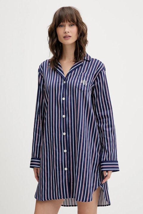 Lauren Ralph Lauren koszula piżamowa damska kolor granatowy ILN32479 - zdjęcie produktu nr 1