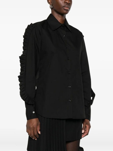 Coperni ruffle-detailing shirt - Black - zdjęcie produktu nr 2