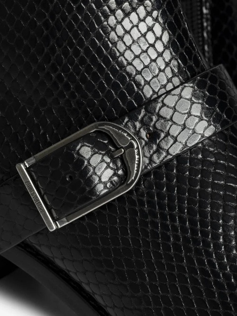 Zadig&Voltaire Tylow Wild Mirror buckled cowboy boots - Black - zdjęcie produktu nr 2