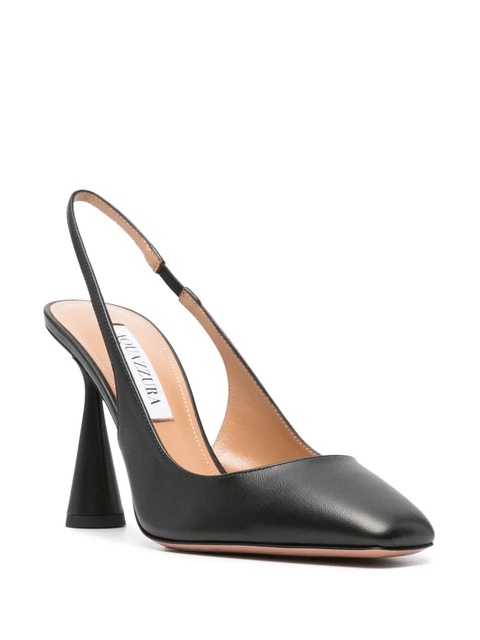 Aquazzura Amore 100mm leather pumps - Black - zdjęcie produktu nr 2