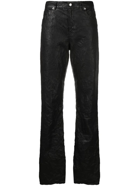 Zadig&Voltaire Evy crinkled leather trousers - Black - zdjęcie produktu nr 1