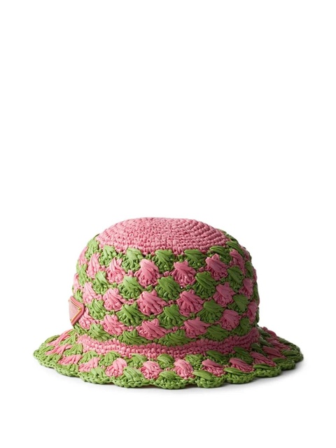 Prada crochet bucket hat - Pink - zdjęcie produktu nr 1