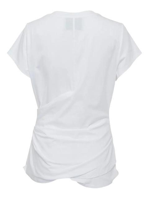 3.1 Phillip Lim draped short-sleeve t-shirt - White - zdjęcie produktu nr 1