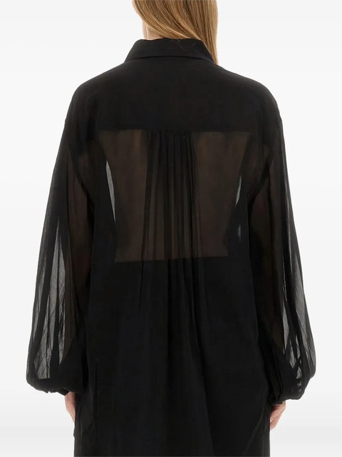 KHAITE balloon-sleeve shirt - Black - zdjęcie produktu nr 1