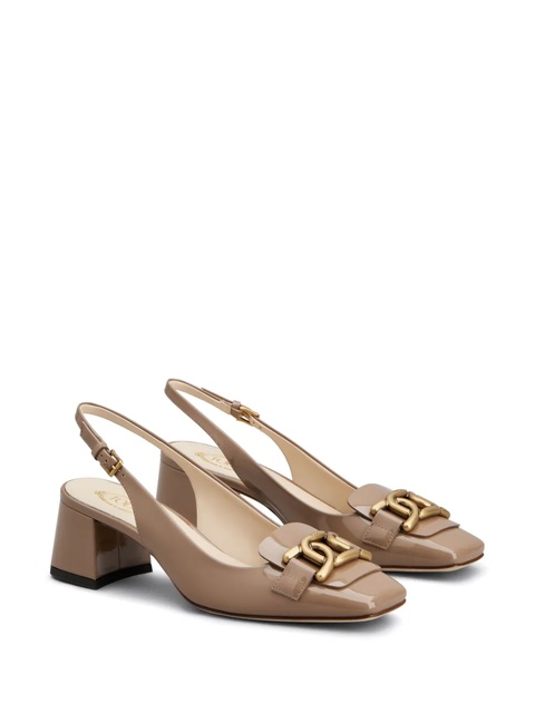 Tod's Cuoio 50mm logo-engraved pumps - Neutrals - zdjęcie produktu nr 2