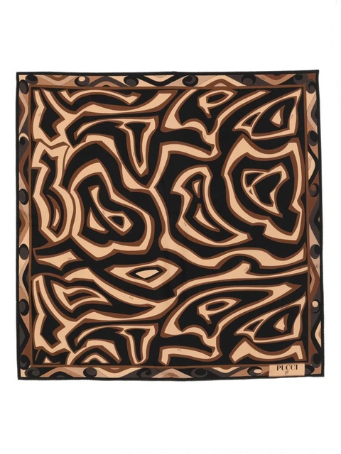 PUCCI abstract-pattern scarf - Black - zdjęcie produktu nr 1