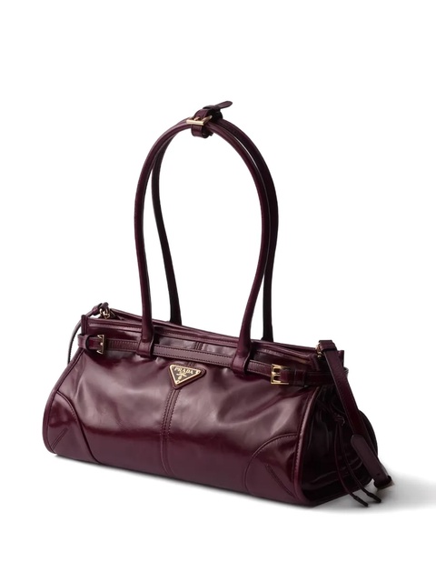 Prada Bonnie leather top-handle tote bag - Red - zdjęcie produktu nr 1