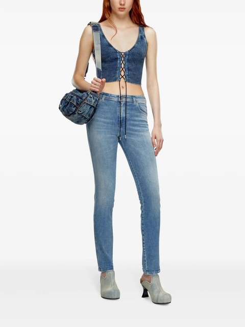 Diesel 2015 Babhila mid-rise skinny jeans - Blue - zdjęcie produktu nr 1