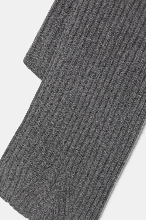 United Colors of Benetton szalik wełniany kolor szary gładki 1244DU01G - zdjęcie produktu nr 1